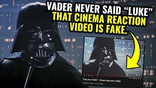 That "I am your father" Cinema Reaction is Fake - Vader never said "Luke"