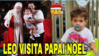 MURILO HUFF leva LEO pra conhecer o bom velhinho PAPAI NOEL ❤🙌