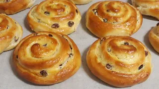 Soft And Fluffy Raisin Cream Cheese Rolls | Raisin Bread Rolls Recipe