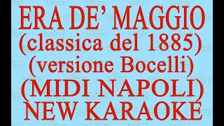 Era de maggio - A. Bocelli - new karaoke - Midi Napoli - Antologia della canzone napoletana