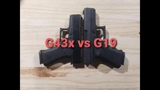 Glock 43x or Glock 19 Comparison. What everyday carry EDC is right for you