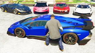 GTA 5 Stealing Super Cars with Franklin #21 (GTA V Real Life Expensive Cars)