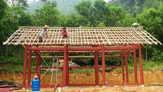 TIMELAPSE:365 Days START to FINISH BUILD LOG CABIN - Build Wooden House & Large Farm