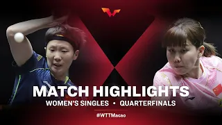Wang Manyu vs Chen Xingtong | WS | WTT Macao 2021 (QF)