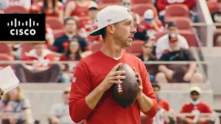 Mic'd Up: Kyle Shanahan Calls Plays at Open Practice | 49ers