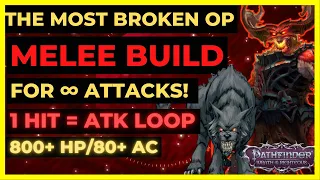 PF: WOTR EE - The MOST BROKEN OP MELEE BUILD For ∞ ATKS! 1 HIT = ATK LOOP & 800+ HP/80+ AC