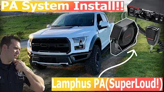 PA System Install on Ford F-150 Raptor