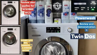 Miele W1 Excellence WEI865 WCS Powerwash & Twindos review and demonstration
