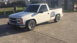 1990 and 1994 Chevy OBS trucks startup and walk around