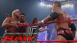 Randy Orton & Chris Jericho vs Batista & Ric Flair RAW Oct 18,2004