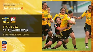 SKY Super Rugby Aupiki | RD1 Hurricanes Poua v Chiefs Manawa - Highlights