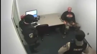 Police Interrogation of Clifford Burns, wife killer - NOTE: racist shouting