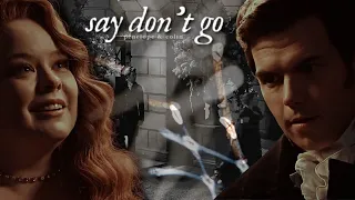 say don't go | penelope & colin