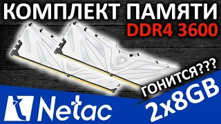 Комплект памяти Netac 16GB (2x8GB) 3600 DDR4 (NTSWD4P36DP-16W)