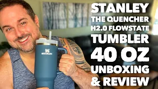 Stanley Quencher H2.0 Flowstate Tumbler Soft Matte 40 OZ Unboxing and Review!