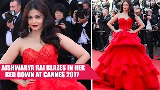 Aishwarya Rai Spreads Red Charm With Her Ralph & Russo Gown At Cannes 2017