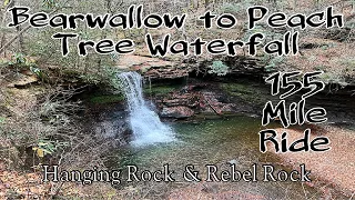 Hatfield McCoy Bearwallow Trails to Peach Tree Waterfall | Hanging Rock | Rebel Rock | Outlaw Trails