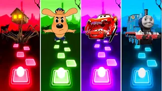 Spider House Head 🆚 Sheriff Labrador 🆚 Lightning Mcqueen Eater 🆚 Thomas The Train. 🎶 Who Is Best?