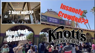 Park Updates, Food, Crowds, and More! Knotts Berry Farm Vlog May 22nd, 2022