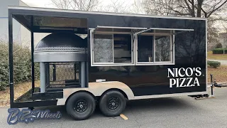 18Ft Pizza Trailer Brick Wood Fired Oven