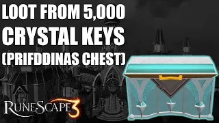 Loot From 5,000 Crystal Keys (Prifddinas) / Runescape 3 2020