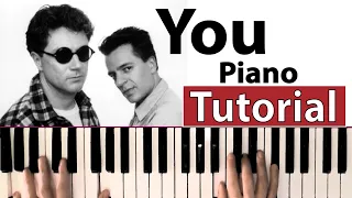 Como tocar "You"(Ten Sharp) - Piano tutorial, partitura y mp3