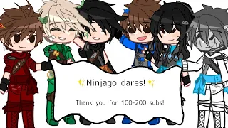 ☆Ninjago dares!☆ (Pt 1) (super late)