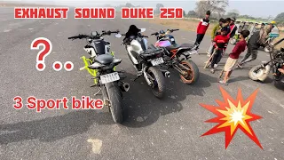 Duke 250 V/s R15m V/s Duke 200 full R.P.M😱||Exhaust sound Kun sa Best hai? #ridersrikanta