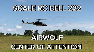 Scale RC Bell 222 "Airwolf" Short Flight Demo: Legendary RC Heli Pilot Emile