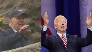 ‘Don’t jump’: Joe Biden keeps making ‘really weird gag’