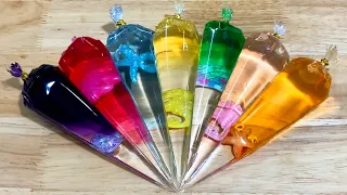 MAKE CLEAR SLIME WITH FUNNY PIPING BAGS | MOST SATISFYING SLIME | LONI BEST SLIME #12