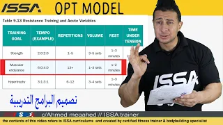 opt model: 2 strength endurance  شرح تصميم البرنامج التدريبي#shorts