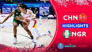 China - Nigeria | Highlights - #FIBAWWC 2022 Qualifying Tournaments