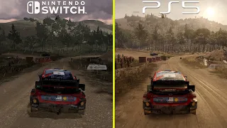 WRC Generations Nintendo Switch vs PS5 Graphics Comparison