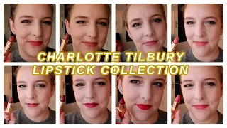 CHARLOTTE TILBURY LIPSTICK COLLECTION // Swatching all 8 of my CT luxury lipsticks