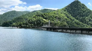 Massive Vidraru Dam, Romania.