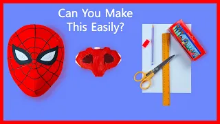 How to Make Spiderman Mask DIY || Spider-Man Mask Easy || Paper Spiderman Mask Making