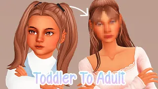 Toddler to Adult Challenge is HARD //The Sims 4: CAS Challenge