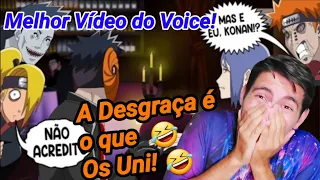 (ME CAGUEI DE RIR!) REACT O ENCONTRO DO TOBI E KONAN (ANIMAÇÃO/PARÓDIA) Voice Makers