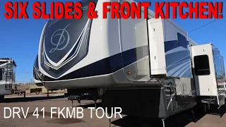 Front Kitchen 5th Wheel 😍 // DRV 41 FKMB Tour // Full Time RV