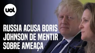 Governo russo acusa Boris Johnson de mentir sobre suposta ameaça de Putin