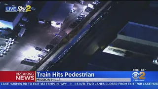 Pedestrian struck and killed by train in Mission Hills