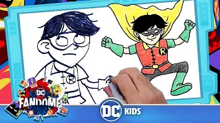 Научитесь рисовать Робина на DC Kids FanDome | DC Kids