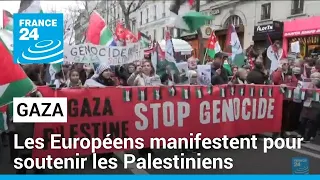 Nouvelles manifestations à travers l'Europe pour un cessez-le-feu à Gaza • FRANCE 24