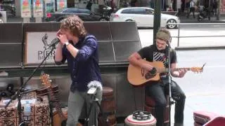 The Pierce Brothers - 2 29 - filmed on Bourke and Swanston Streets Melbourne