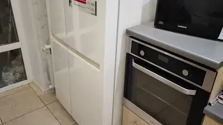 Холодильник Side by Side LG GC-B257JEYV бежевый.