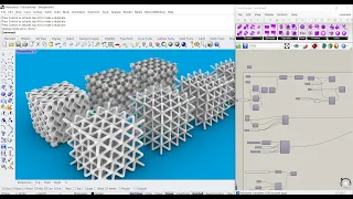 3D modeling of lattice structures in Grasshopper [ENG SUB]