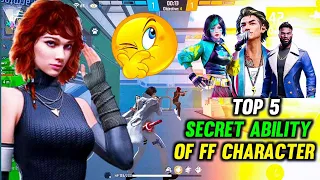 Top 5 Secret Ability Of FF Character || FF New Character Ability | FF Character Ability