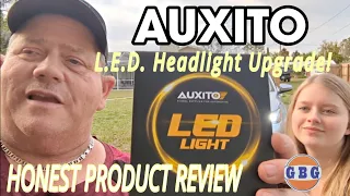 Auxito LED headlight bulb honest product review with headlight restoration bonus!