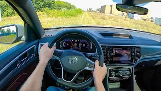 2021 Volkswagen Atlas Cross Sport SEL Premium V-6 4Motion - POV Test Drive (Binaural Audio)